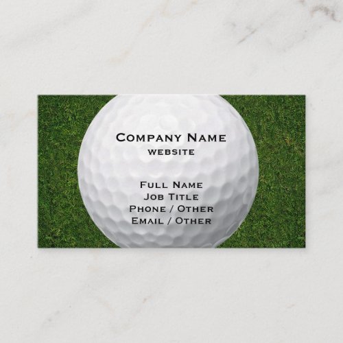 Golf Business Card