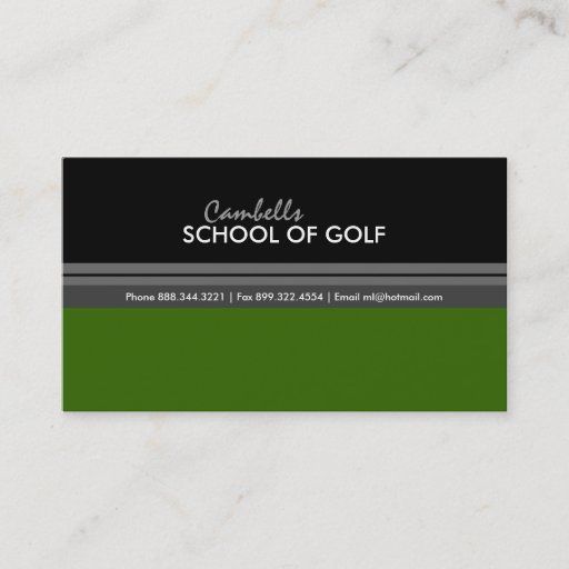 Customizable Golf  Business Card