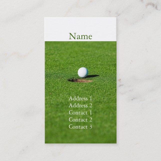 Golf business card (Front)
