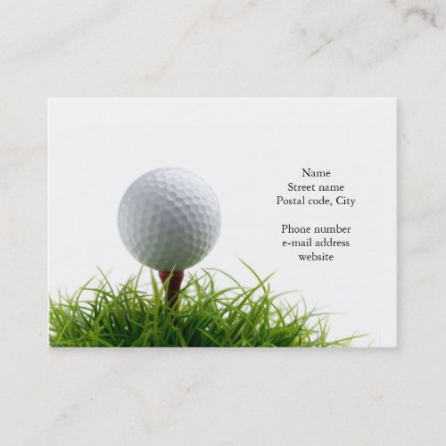 Golf business card