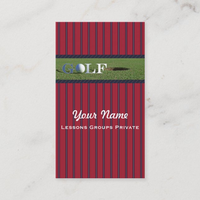 Golf - Business Card (Front)