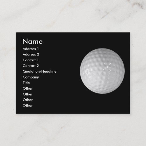 business card - sports