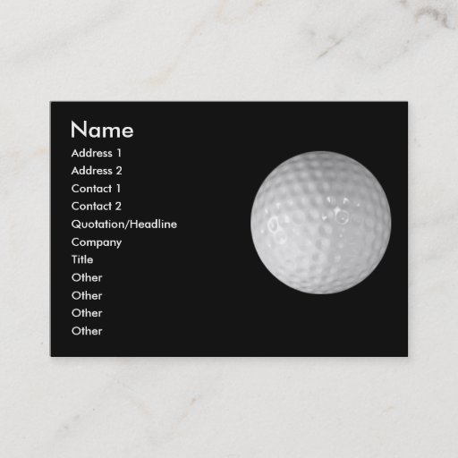Customizable business card - sports