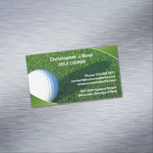 Golf Business Card Magnet