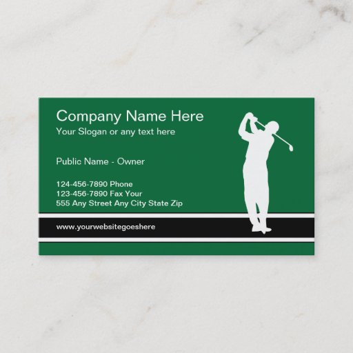 Customizable Golf Business Card Template