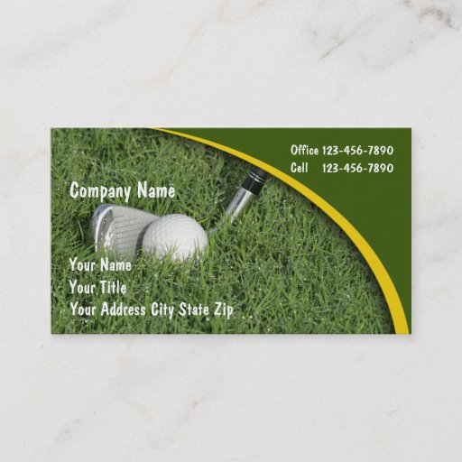 Customizable Golf Business Cards