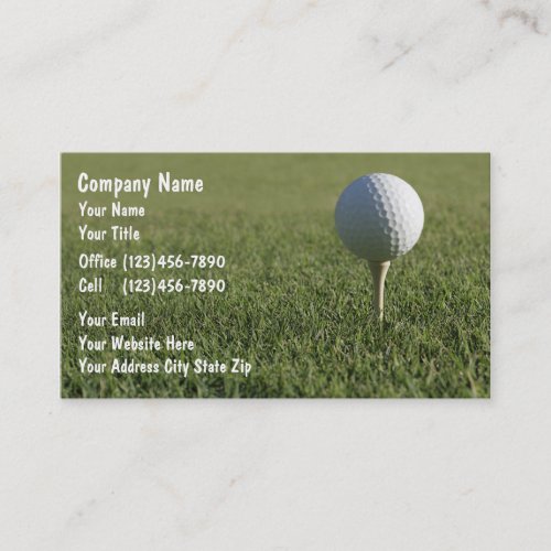 Golf Business Cards