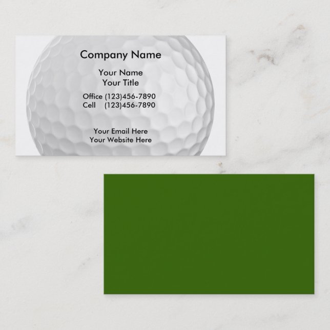 Golf Business Cards (Front/Back)