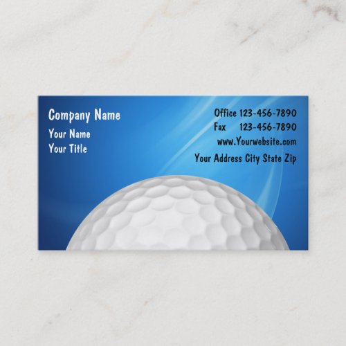 Golf Business Cards