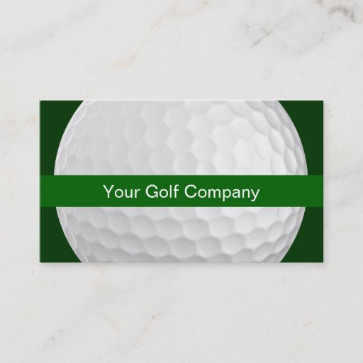 Customizable Golf Business Cards