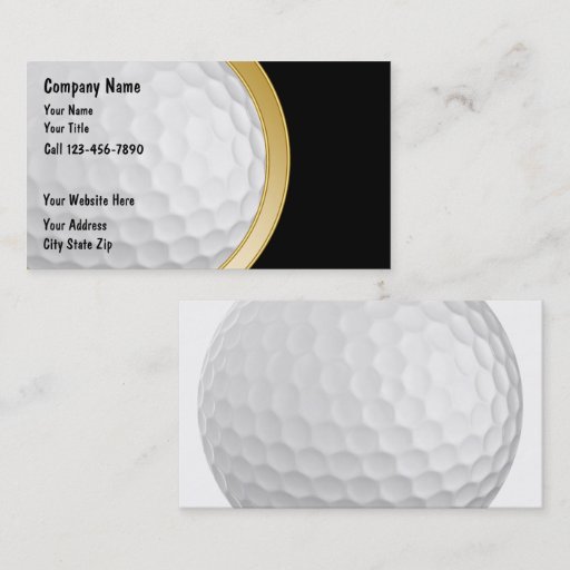 Customizable Golf Business Cards