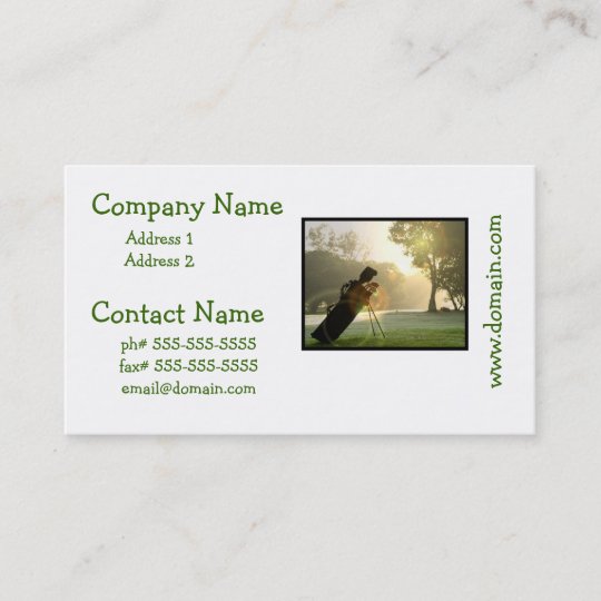 Golf Business Cards | Zazzle.com