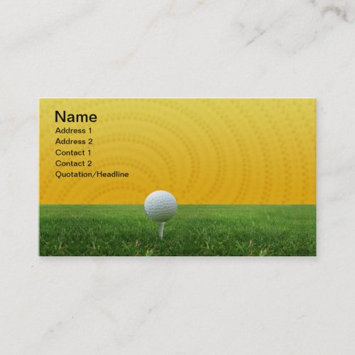 Golf Business Cards