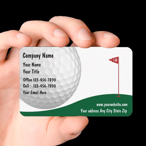 Customizable Golf Business Cards
