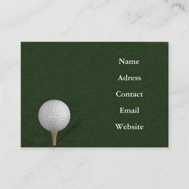 golf business cards (Front)
