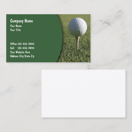 Golf Business Cards