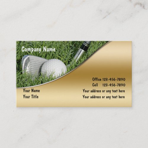 Golf Business Cards