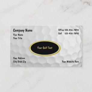 Golf Business Cards