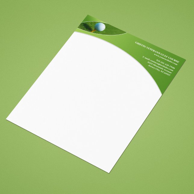 Golf Business Letterhead Template (Creator Uploaded)