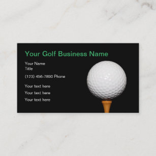 Golf Business Simple Golf Ball Theme Business Card
