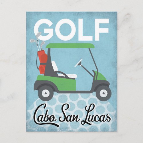 Golf Cabo San Lucas Mexico _ Retro Vintage Travel Postcard