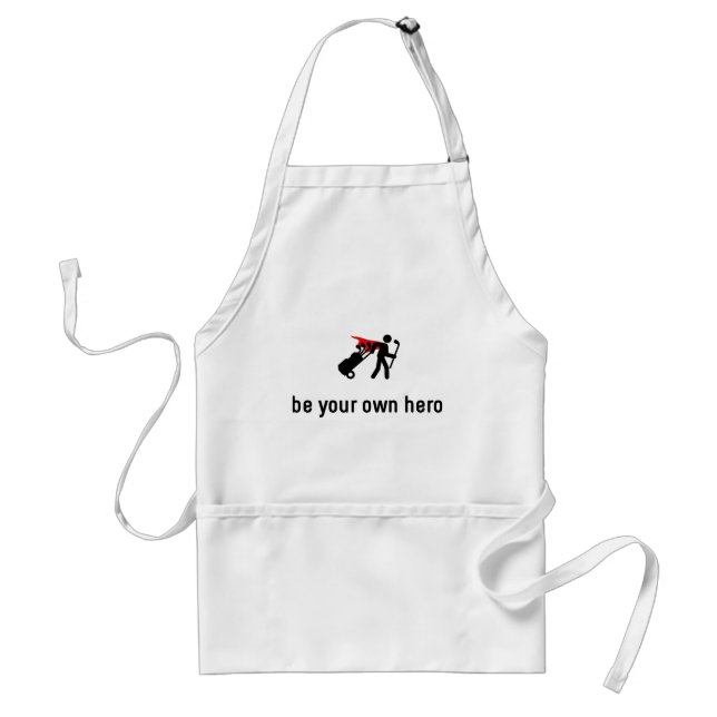 Golf Caddy Hero Adult Apron (Front)