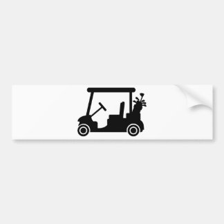 Golf car bumper sticker