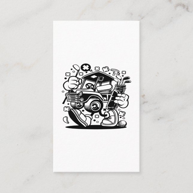 Golf Car Business Card (Front)