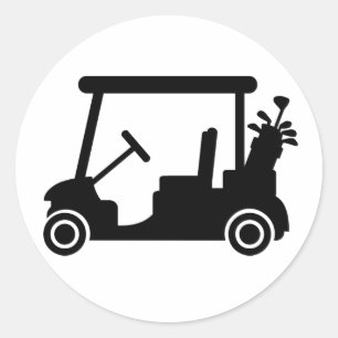 Golf car classic round sticker
