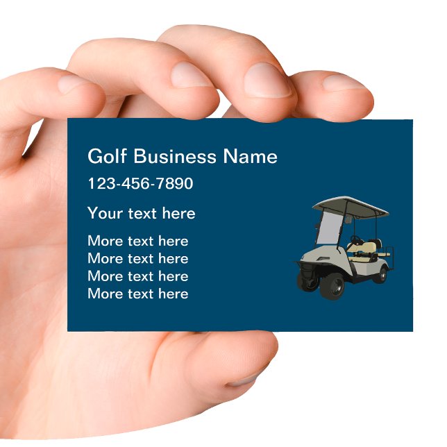 Golf Car Theme Business Cards Tenmplate (Creator Uploaded)