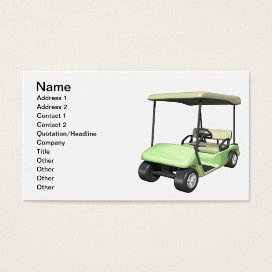 Golf Cart Business Card