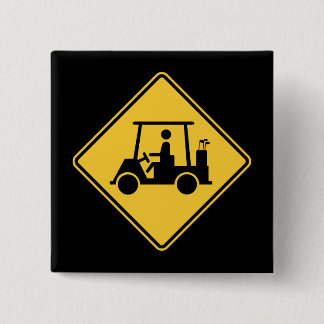 Golf Cart Caution Sign Button
