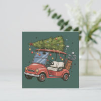 Golf Cart Christmas Tree Golf Lover Gift