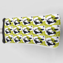 Golf cart, clubs, & greens