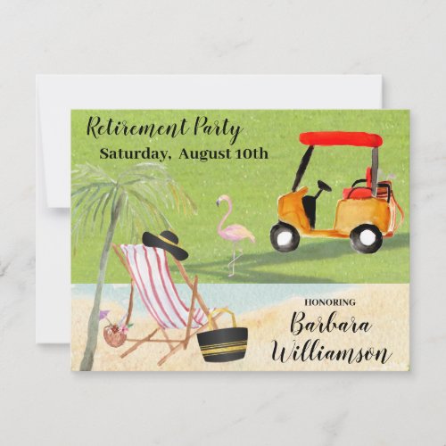 Golf Cart Course Retirement Party