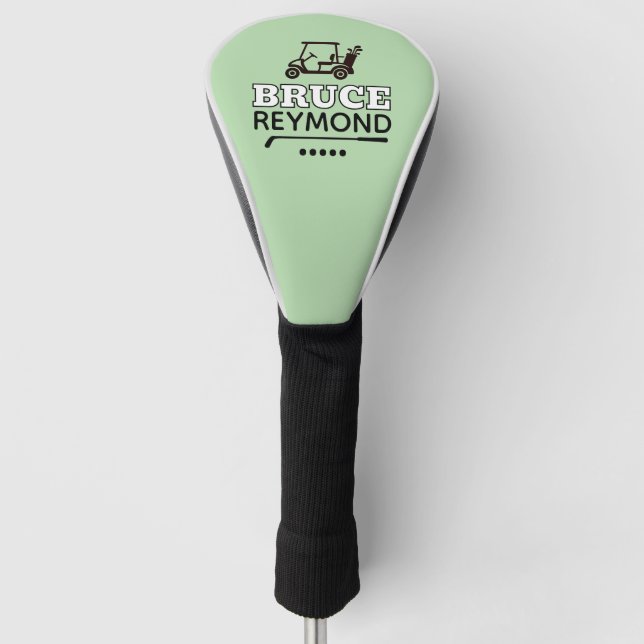 Golf Cart - Custom Golfer's Name Mark Head Cover (Front)