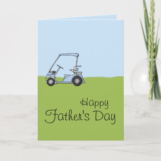 Golf Cart - Customized Greeting Card (Front)