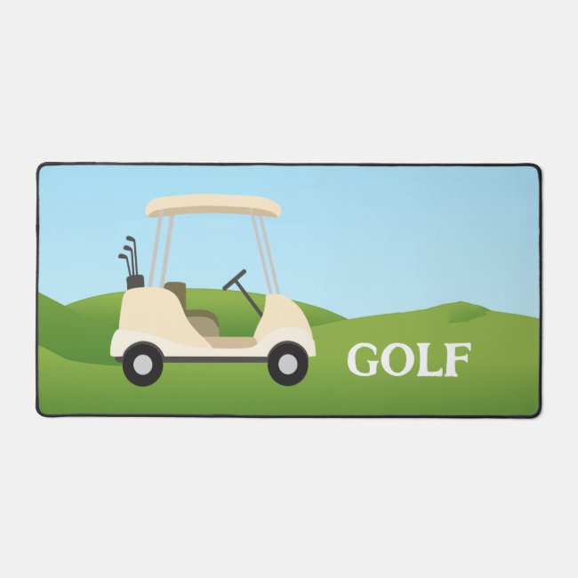 Golf Cart Design Desk Mat