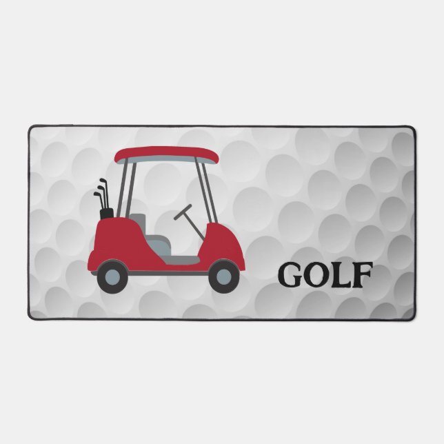 Golf Cart Design Desk Mat (Front)