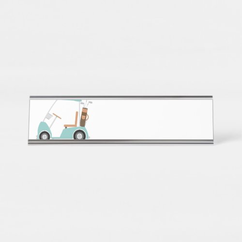 Golf Cart Desk Name Plate