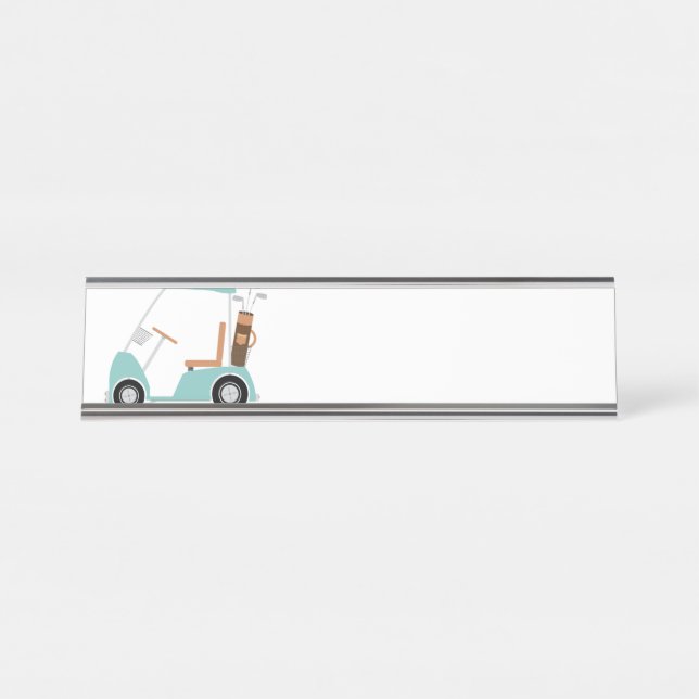Golf Cart Desk Name Plate (Front)