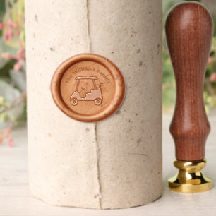 Golf Cart Family Name Monogram Wax Seal Stamp