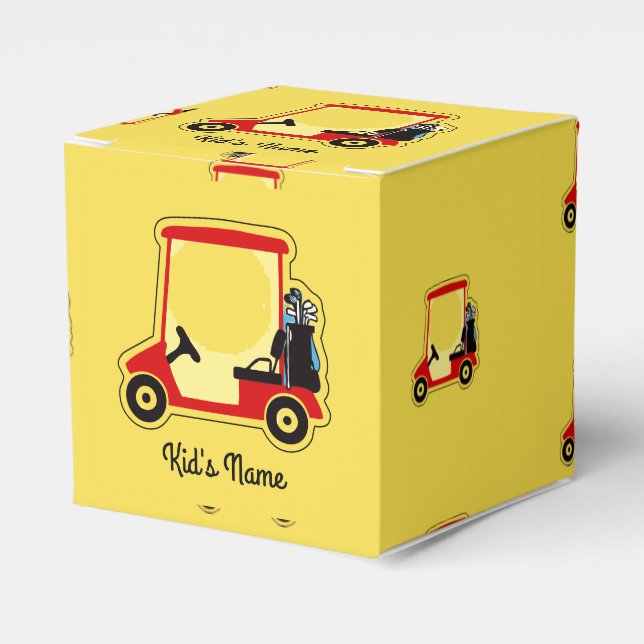 Golf cart favor boxes (Front Side)