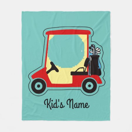 Golf Cart Fleece Blanket