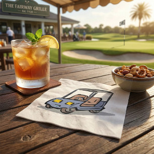 Golf Cart Fun Sports Vehicle Napkins