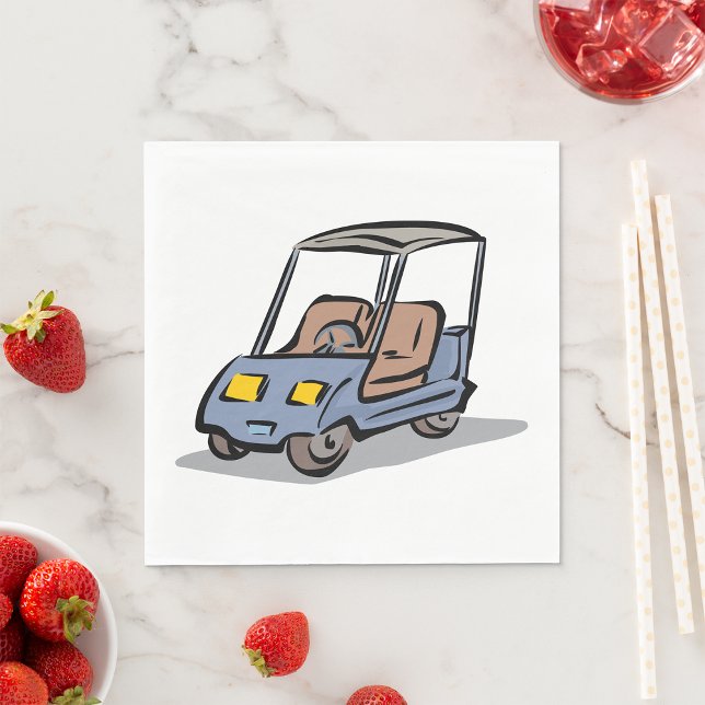Golf Cart Fun Sports Vehicle Napkins (Creator Uploaded)
