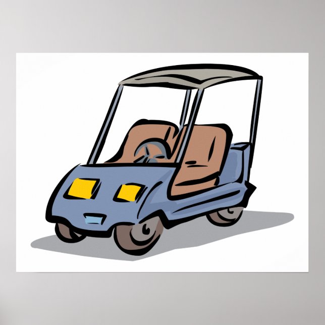 Golf Cart Fun Sports Vehicle Poster (Front)