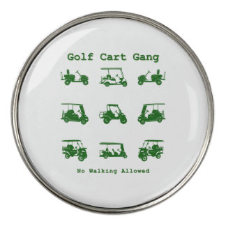 Golf Cart Gang Funny Golf Lover Gift Golf Ball Marker