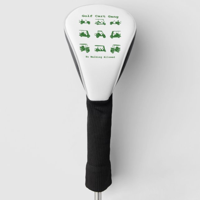 Golf Cart Gang Funny Golf Lover Gift Head Cover (Front)