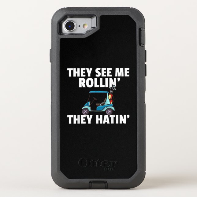 Golf Cart Gift Golfing Golfer Funny Men Otterbox iPhone Case (Back)